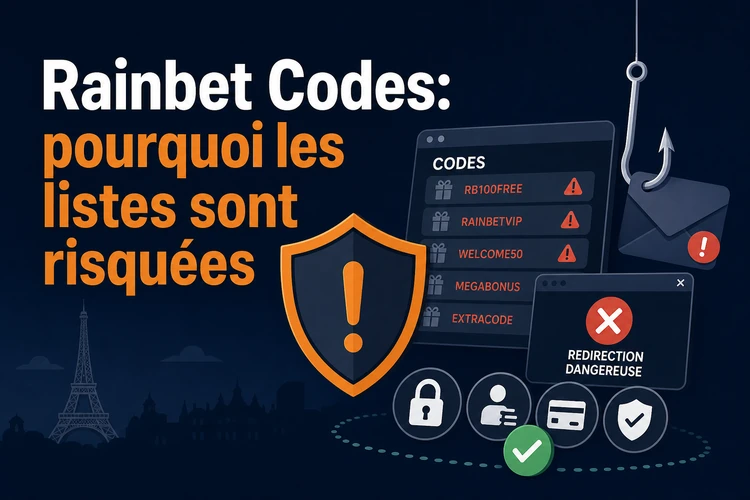 Rainbet Codes et Rainbet Promo Codes: pourquoi les listes sont risquées