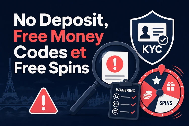 No Deposit, Free Money Codes et Free Spins